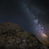 Astronomy Nightscape to Ancient Nuraghes