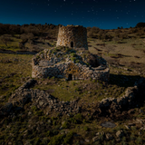 Astronomy Nightscape to Ancient Nuraghes